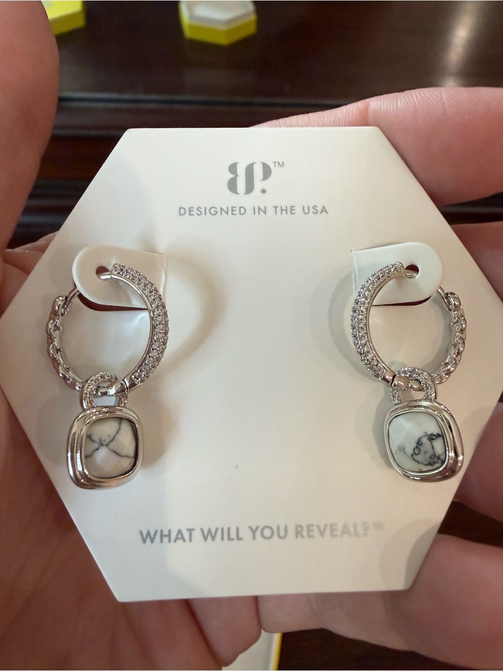 Bomb Party OG Howlite Earrings